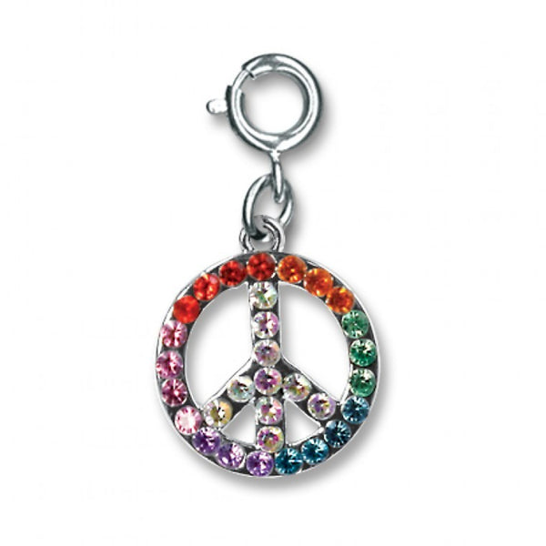 CHARM IT! Rainbow Peace Sign Charm