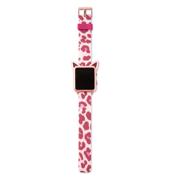 Justice Cheetah Ear LED Watch