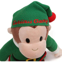 Gund Curious George Elf 12" Closeup