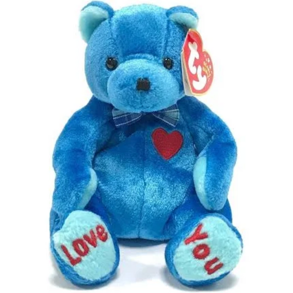 Red white and blue beanie baby 2002 deals