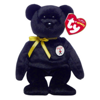 Ty Beanie Babies Ebony - Bear (Hamleys UK Exclusive)