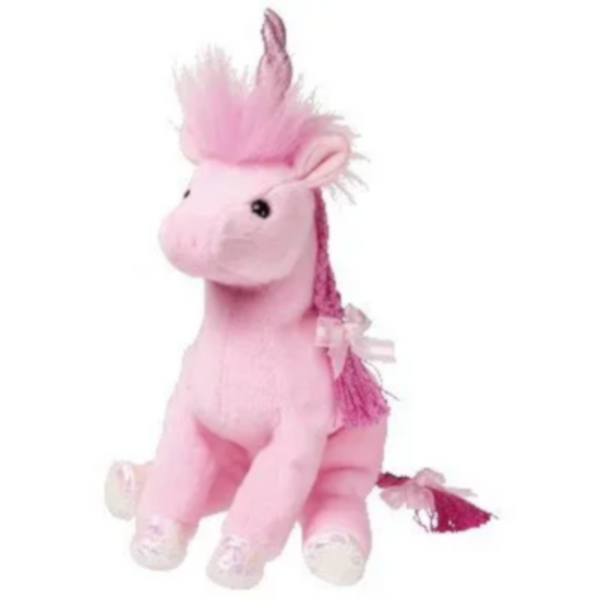 Pink unicorn beanie store baby