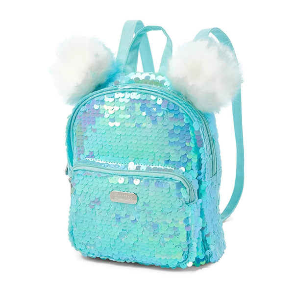 justice mini sequin backpack Justice Flip Sequin Pompom Mini Backpack – bandbcollectibles.com