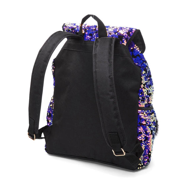 Justice Flip Sequin Velvet Rucksack