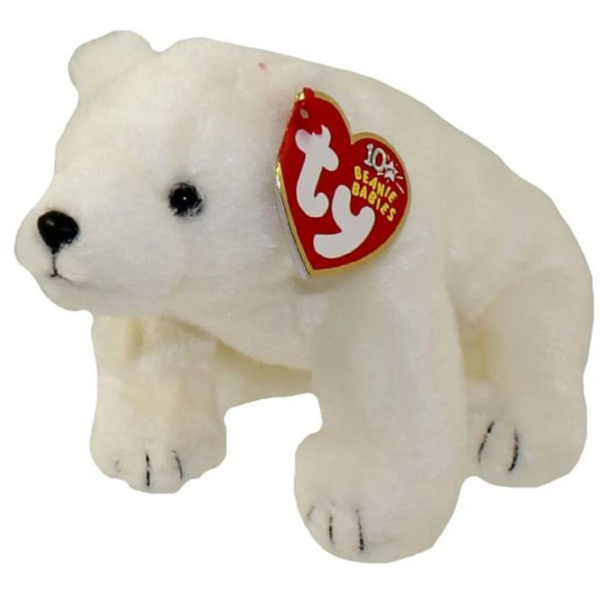 Ty beanie baby white bear hotsell