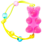KanDi Jewelry Gummy Bear Elastic Bracelet Pink
