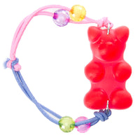 KanDi Jewelry Gummy Bear Elastic Bracelet Red