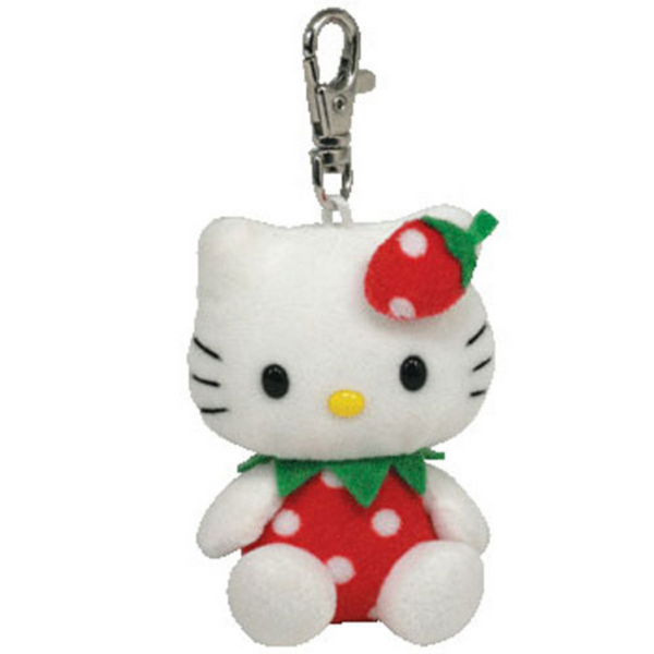 Ty Hello Kitty - Strawberry Key-Clip (UK Exclusive)