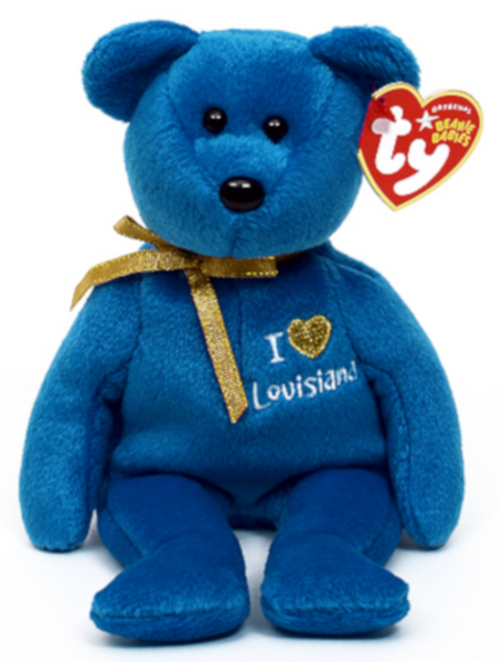  Ty Beanie Babies - I Love Louisiana Bear