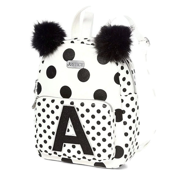 bleach mini backpack Justice Initial Polka Dot Mini Backpack