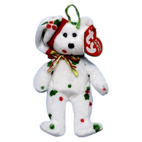 Ty Jingle Beanies 1998 Holiday Teddy - Bear