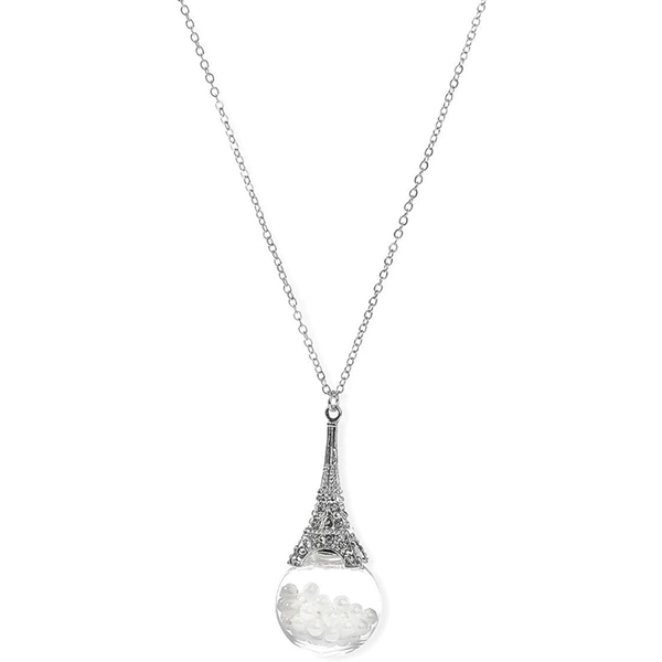 Justice Jumbo Paris Glitter Globe Long Pendant Necklace