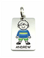 Kid's Tag Charm - Andrew