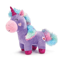 Burton & Burton Lavender Unicorn with Rainbow Mane and Tail 11"