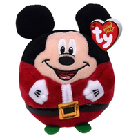 Ty Beanie Ballz Mickey - Mouse Christmas