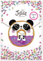 Justice Stores Panda Donut Pendant Necklace