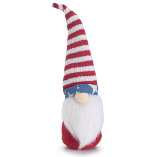 Burton & Burton Patriotic Gnome with Red and White Hat