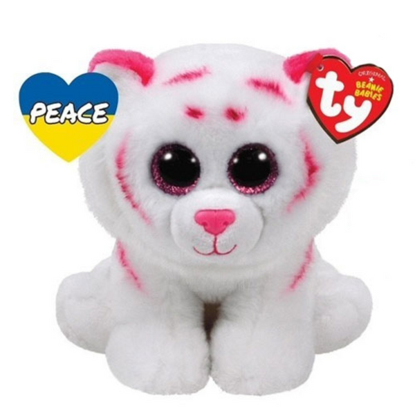Ty Ukraine Peace Tag Tabor - White Tiger (Save the Children)