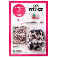 Justice Stores Pet Shop Cheetah Backpack Set