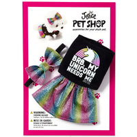 Justice Stores Pet Shop Unicorn Sparkle Outfit Package