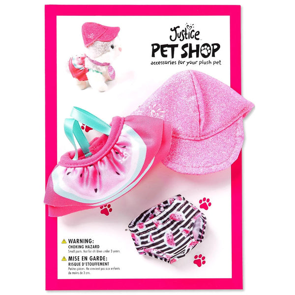 Justice Stores Pet Shop Watermelon Bikini Set