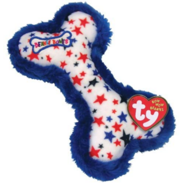 Ty Bow Wow Beanies - Red, White and Blue Bone