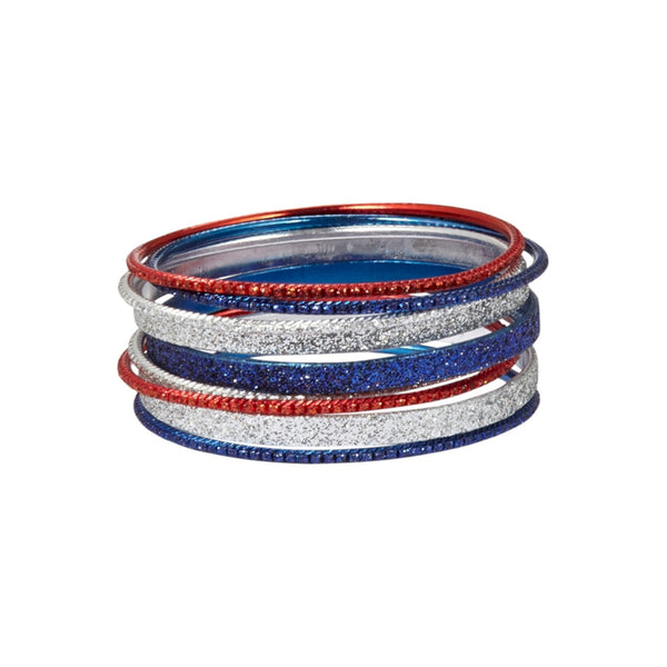 Justice Red, Blue, and Silver Bangle Pack