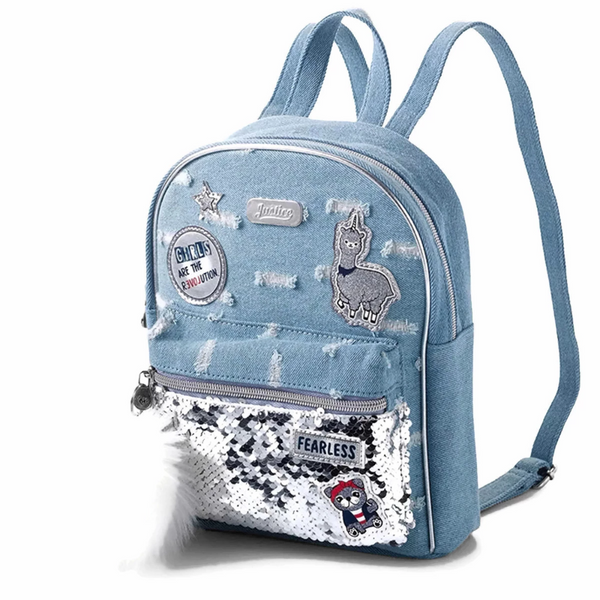 denim mini backpack justice Justice Revolution Denim Mini Backpack – bandbcollectibles.com