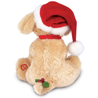 Bearington Santa's Lil' Buddy Holiday Dog Back