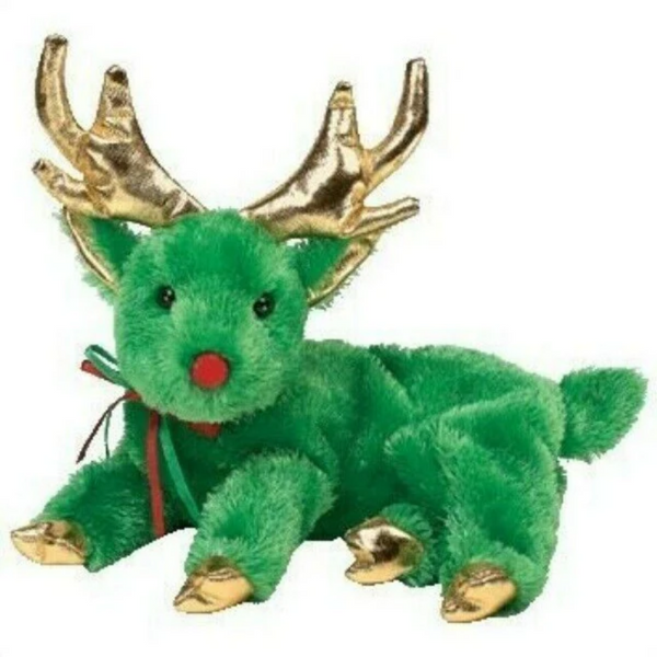 Ty Beanie Babies Sleighbelle Reindeer