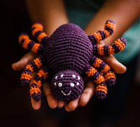 Pebble Spider Rattle - Purple