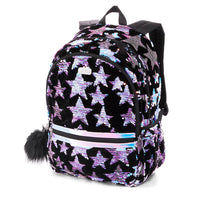 Justice Star Velvet & Flip Sequin Backpack