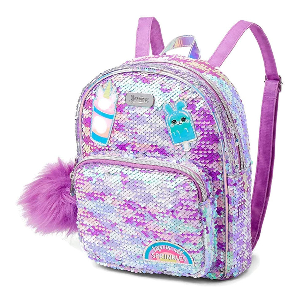 Justice sequin mini backpack top