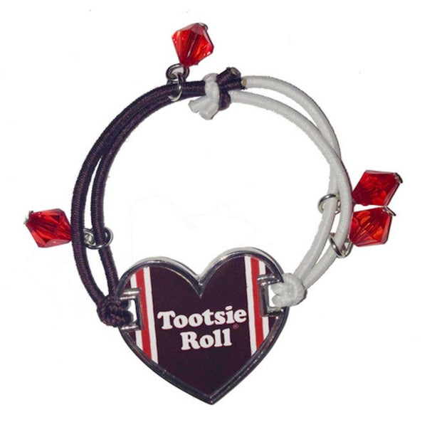 KanDi Jewelry Tootsie Roll Candy Wrapper Heart Bracelet