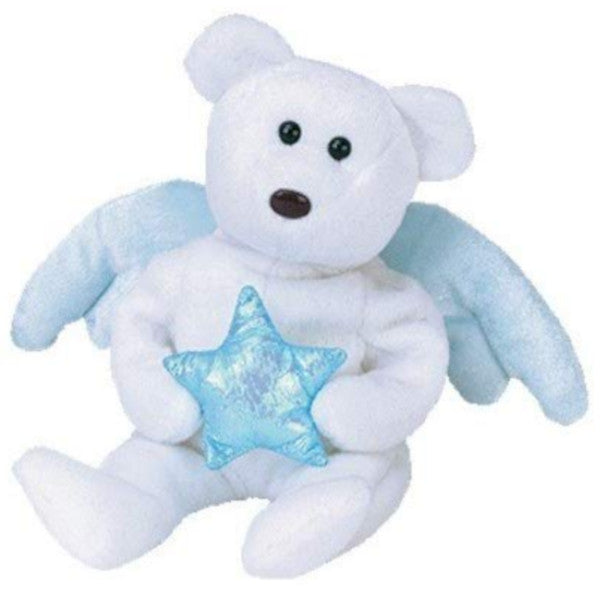 Ty Beanie Babies Star Angel Bear Blue - Ideation Exclusive