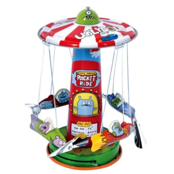 Uglydoll Wind-Up Tin Toy Rocket Ride