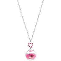 Justice Stores Valentines Glitter Globe Pendant Necklace