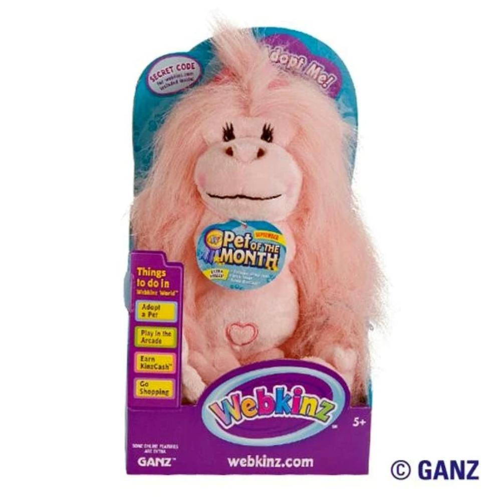 Webkinz Glamorous Gorilla September Pet of the Month in Box bandbcollectibles